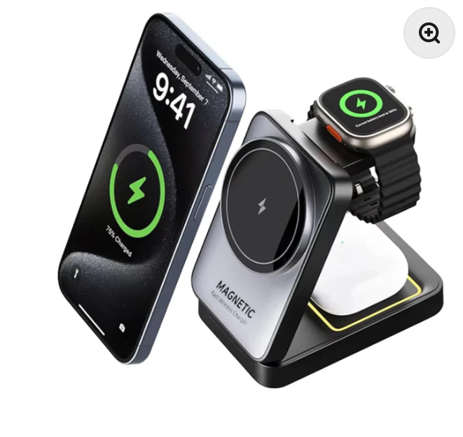 Chargeur 3 en 1 pour appareil Apple